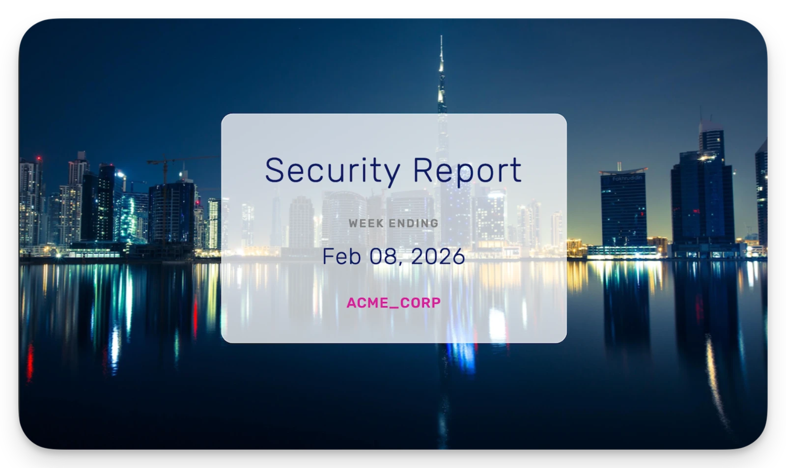 Security Report Cover