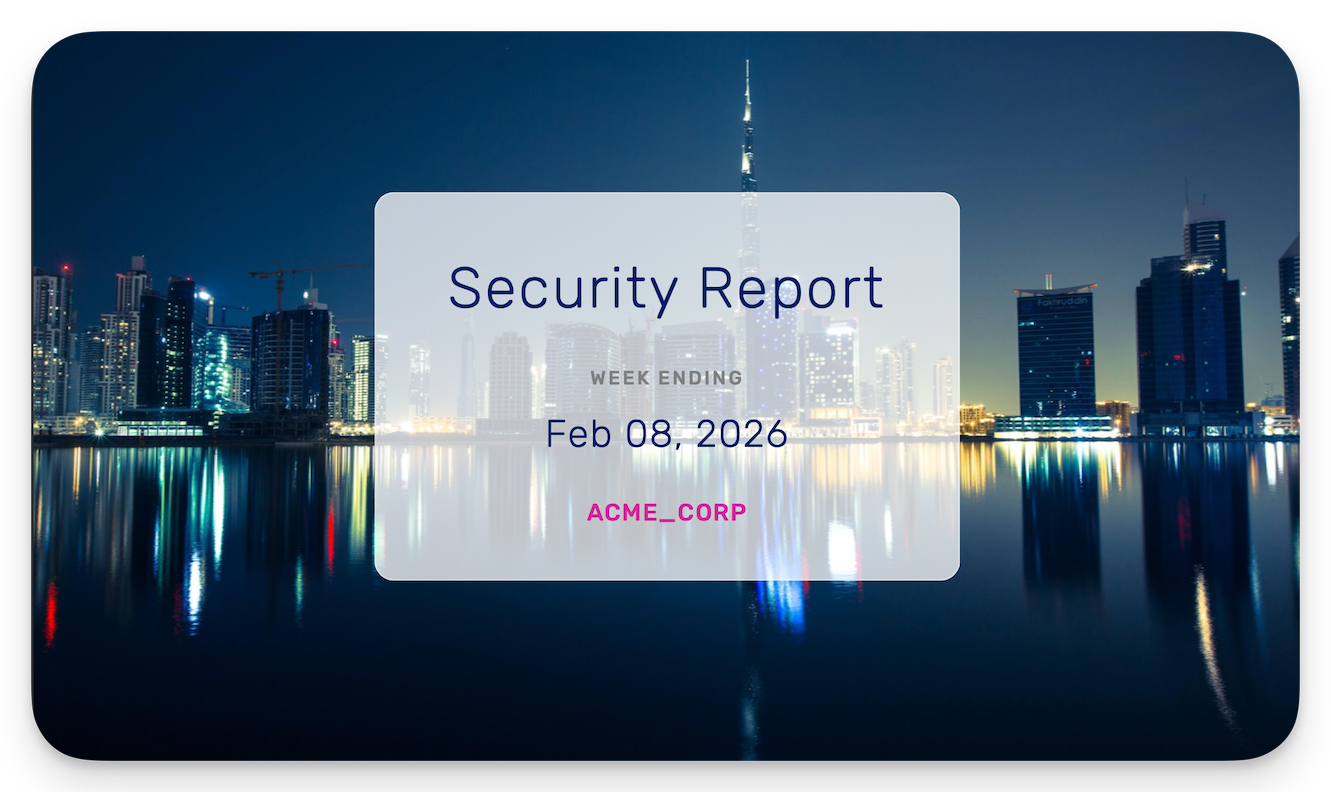 Security Report Cover